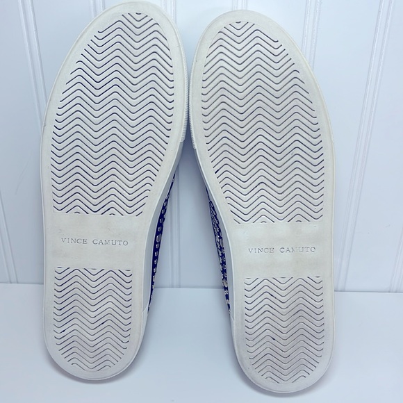 Vince Camuto Kindra Black Suede and Gold Studded Women's Slip On Sneakers - Picture 12 of 12